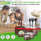 Kitchenware Pots & Pans Set – High-Qualified Basic Kitchen Cookware Set, Non-Stick (14-Piece Set)