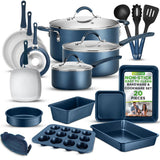 Kitchenware Pots & Pans Set – High-Qualified Basic Kitchen Cookware Set, Non-Stick (20-Piece Set)