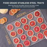 20 Shelf Stainless Steel Trays With Digital Timer And Temperature Control, 2000 Watts