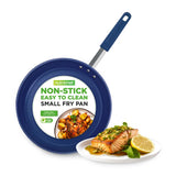 8'' Small Fry Pan - Non-Stick Pan With Silicone Handle, Ceramic Coating Inside