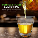 Home Bar Whiskey Decanter - Glass Liquor Decanter For Brandy, Wine, Whisky Or Vodka And More