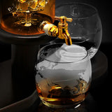 Home Bar Whiskey Decanter - Wine & Whiskey Glass Decanter Aerator Set With Whiskey Glasses, Elegant Decanter Design