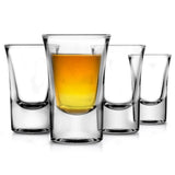 4 Sets Of Clear Shot Glasses - Elegant Clear Glasses For Hot And Cold Drinks, Machine Made