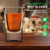 4 Sets Of Clear Shot Glasses - Elegant Clear Glasses For Hot And Cold Drinks, Machine Made