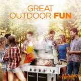 Stainless Steel 5-Burner Propane Gas Grill With Side Burner, 52,000 Btu Grilling Capacity