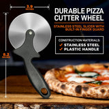 Durable Pizza Cutter Wheel - Stainless Steel Slicer With Built-In Finger Guard (Compatible With Nutrichef Model Number: Ncpizovn)