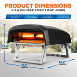 Portable Outdoor Pizza Oven - Gas Fired, Fire & Stone Outdoor Pizza Oven
