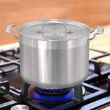 Stainless Steel Cookware Stockpot - 8 Quart, Heavy Duty Induction Pot, Soup Pot With Stainless Steel Lid