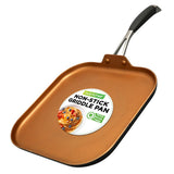 3 Layers Copper Non-Stick Coating Inside, Hard-Anodized Looking Heat Resistant Lacquer Outside