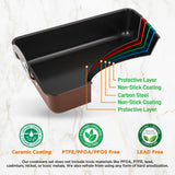 Nonstick Carbon Steel Roasting Pan With Wire Handle