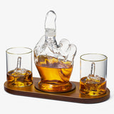The Wine Savant Middle Finger Decanter Novelty Whiskey