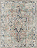 Green Nisa Tumble Dry Washable Rug