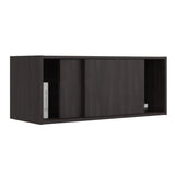 Note 32-Inch Wide Wall Storage Cabinet with Sliding Doors, Compact Wall-Mounted Storage Option for Bedroom, Office, Living Room or Garage Organization