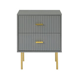 Nahuel Modern Nightstand With Two Drawers(Optional Types)