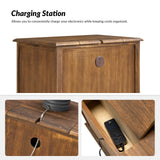 Galatea 24" Tall 2 - Drawer Nightstand Chest(Optional Types)