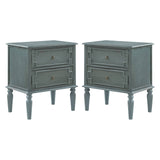 Joah 28"Tall Farmhouse 2-Drawer Nightstand with Built-in Charging(Optional Types)