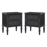 Joah 28"Tall Farmhouse 2-Drawer Nightstand with Built-in Charging(Optional Types)