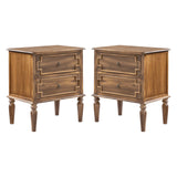 Joah 28"Tall Farmhouse 2-Drawer Nightstand with Built-in Charging(Optional Types)