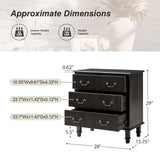 Galatea 3-Drawer Rustic Nightstand with Charging Station(Optional Types)