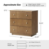 Camille Solid Wood Nightstand with Drawers