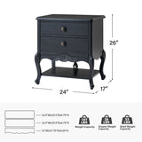 Nina Traditional Modern Exquisite Fully Assembled Nightstand with Hidden Drawer(Optional Types)