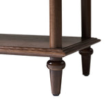 Multi-Functional Traditional Wood Nightstand with Open Shelf