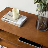 Lilian 2 - Drawer Mid Century Nightstand with Built-in Outlets(Optional Types)