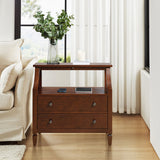 Grace 2 - Drawer Nightstand Chest with Built-in Outlets(Optional Types)