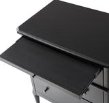 Griselda Transitional 3-Drawer Nightstand with Hidden Compartment, Pull-Out Tray & Power Outlet Solid Wood Elegance