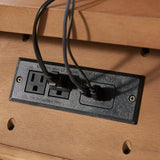 Bernhard 3-Drawer Traditional Style Nightstand Chest with Built-In Outlets(Optional Types)