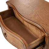 Bernhard 3-Drawer Traditional Style Nightstand Chest with Built-In Outlets(Optional Types)