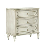 Bernhard 3-Drawer Traditional Style Nightstand Chest with Built-In Outlets(Optional Types)