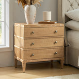 Lorenz Transitional 3-Drawer Nightstand with Charging Station(Optional Types)