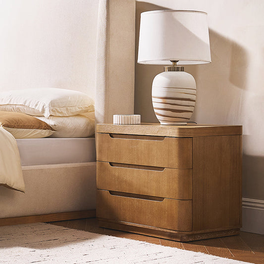 Yolanda Large 3-Drawer Nightstand with Hidden Storage(Optional Types)