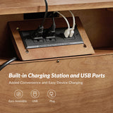 Galatea 3 - Drawer Nightstand Chest with Built-In Outlets(Optional Types)