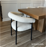 New York Modern Boucle Upholstered Dining Chair (Set of 4)