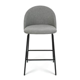 Nano 25'' Upholstered Low Back Counter Stool (Set of 2)