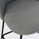 Nano 25'' Upholstered Low Back Counter Stool (Set of 2)