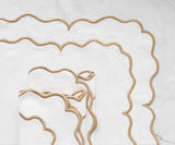 Scalloped Napkins - Cloth Napkins for Wedding