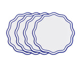 Blue Trim Woven Placemats