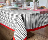Cloth Tablecloths - Striped Tablecloth