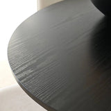 Haven & Oslo 35" Black Round Dining Table Set for 4 (5-Piece)