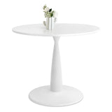 New Haven Modern 35" White Round Dining Table