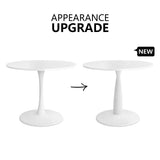 New Haven Modern 35" White Round Dining Table
