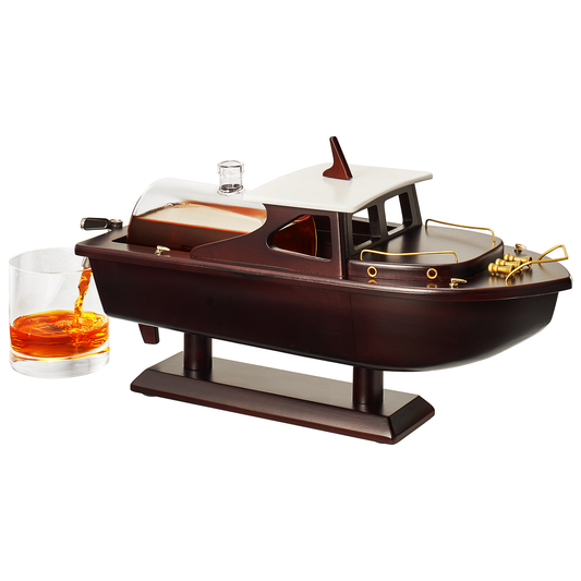 Boat Ship Whiskey & Wine Decanter Ship - Set 800ml