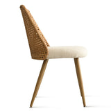 Nice Rattan Upholstered Dining Chair (Set of 6)