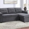 Noah Flippable, Convertible Storage Sleeper Chofa, Gray