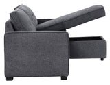 Noah Flippable, Convertible Storage Sleeper Chofa, Gray
