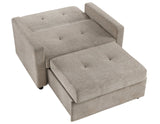 Noah Convertible Sleeper Chair-and-a-Half, Brown