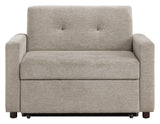 Noah Convertible Sleeper Chair-and-a-Half, Brown